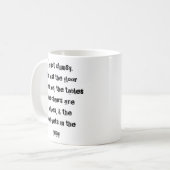 私は繁雑ではないです。 おもしろいなコーヒー・マグ コーヒーマグカップ (正面左)