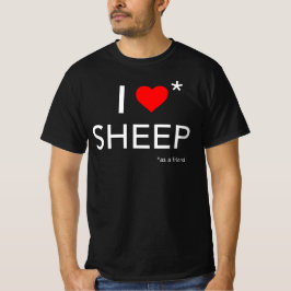 私は羊を愛する(友人として) Tシャツ