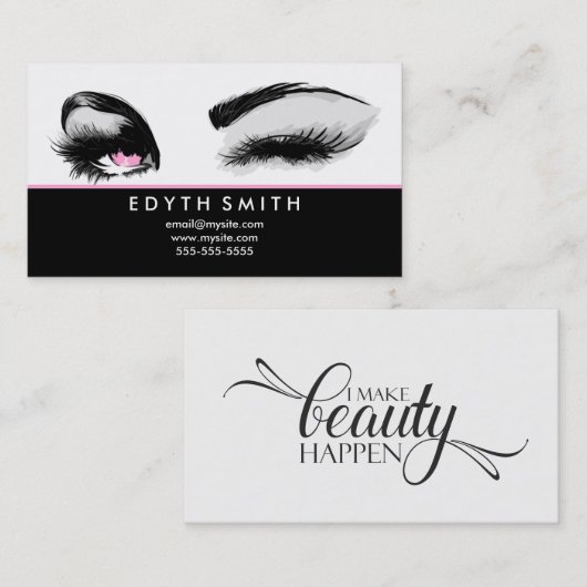 私は美しいを起こらせます 名刺 (正面/裏面)