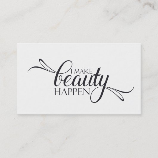 私は美しいを起こらせます 名刺 (裏面)