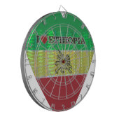 私は美しいエチオピア国旗のカラーアートが大好き ダーツボード (正面左)