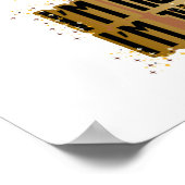 私は美しいクイーン私は美しいメラニン ポスター (角)