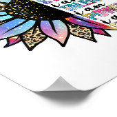 私は美しい私は強い頭が切れるレオパードの太陽である ポスター (角)