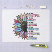 私は美しい私は強い頭が切れるレオパードの太陽である 薄葉紙 (クラフト)