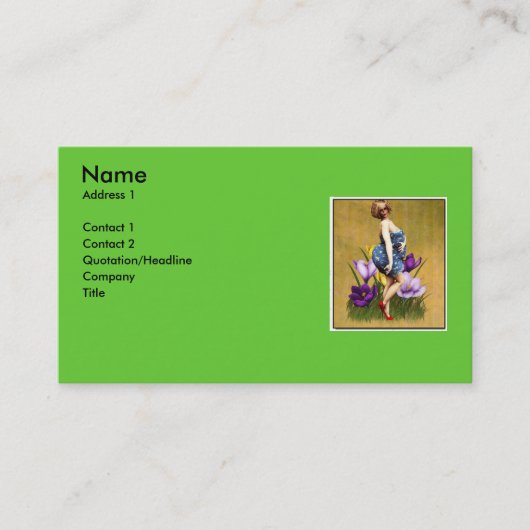 私は美しい2カードです 名刺 (正面)