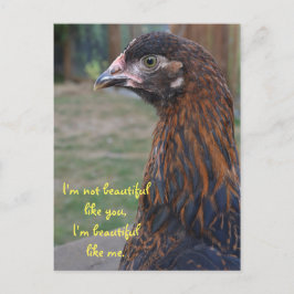 私は美しい…コーチン鶏はがき ポストカード