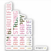 私は美しい シール (正面)