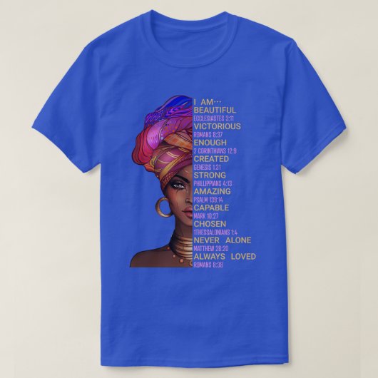 私は美しく愛されている Tシャツ (デザイン正面)