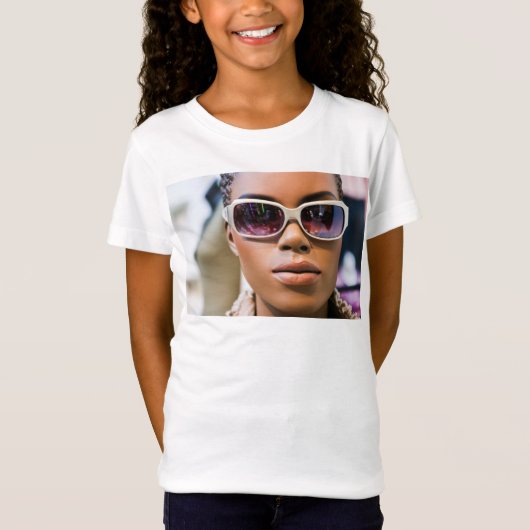 私は美し実在い Tシャツ (正面)