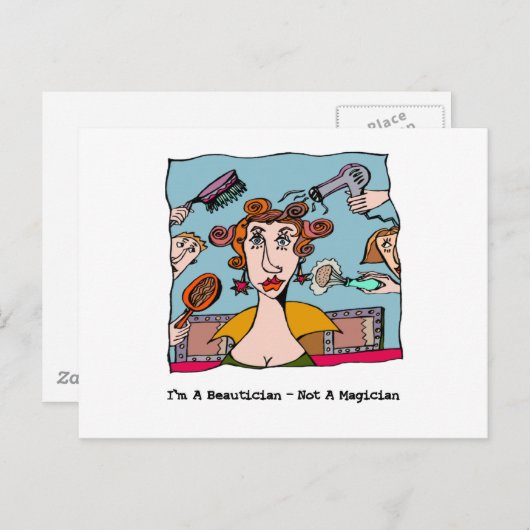 私は美容師よ - 魔術師じゃないの ポストカード (正面/裏面)