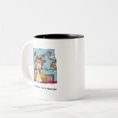 私は美容師-ない手品師です ツートーンマグカップ (正面左)