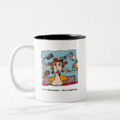 私は美容師-ない手品師です ツートーンマグカップ (左)