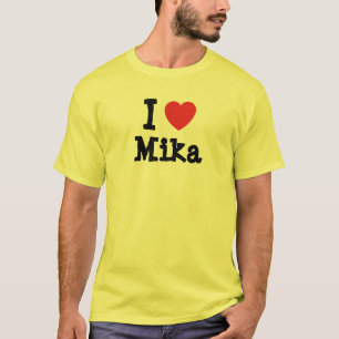 私は美香ハートTシャツが大好き Tシャツ