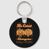 私は群教えれのレトロで最も可愛い幼稚園の七面鳥 キーホルダー (正面)