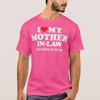 私は義母が娘婿で大好き Tシャツ