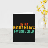 私は義母のお気に入りの子供 面白い親です。 カード (黄色い花)