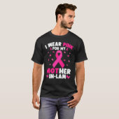 私は義母の乳がんの衣服ピンク Tシャツ (正面フル)