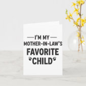 私は義母の最も愛する子供の贈り物 カード (黄色い花)