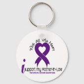 私は義母の膵臓がんを支持している キーホルダー (正面)