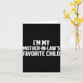 私は義母の自慢の子で面白い息子だ カード (黄色い花)