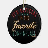 私は義理の息子お気に入りのです セラミックオーナメント (左)