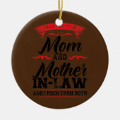 私は義理の母を持っている女性 セラミックオーナメント (正面)