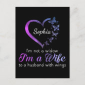 私は翼のある夫の妻の未亡人ではない ポストカード (正面)