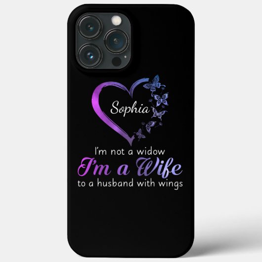 私は翼のある夫の妻の未亡人ではない Case-Mate iPhoneケース (裏面)
