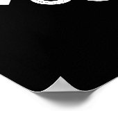 私は考えあなたに張り付いておもしろいいるDark BG ポスター (角)