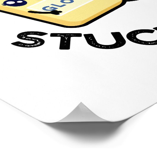 私は考えあなたのカップルのグルーおもしろいプンに詰まっている ポスター (角)