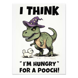 私は考えお腹が空いた フォトプリント           