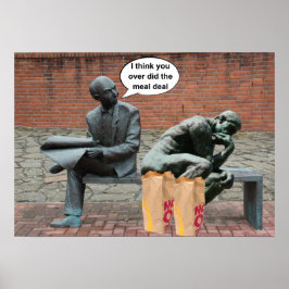 私は考えお食事の取り引きをした。 ポスター