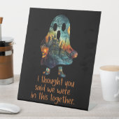 私は考えここに一緒にいると言った 台座サイン (インサイチュ)