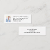 私は考えこれはバー写真デートすること通話カードだった スキニー名刺 (正面/裏面)