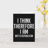 私は考えそれから共和党の民主党ではない カード (黄色い花)