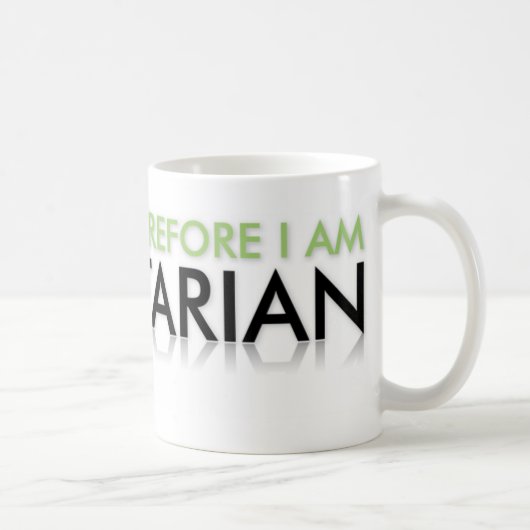 私は考えます コーヒーマグカップ (右)