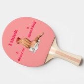 私は考えます 卓球ラケット (横)