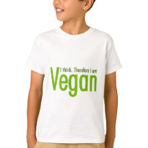 私は考えます。  従って私はビーガンです