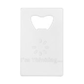 私は考えるだ クレジットカード栓抜き (裏面)