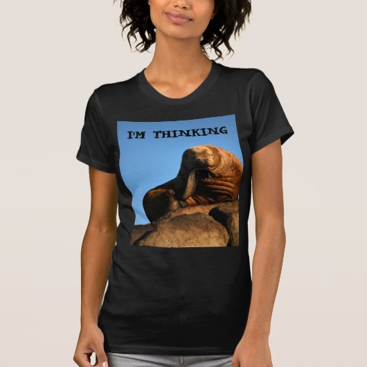 私は考えるだ Tシャツ (正面)