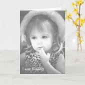 私は考えるでした カード (黄色い花)