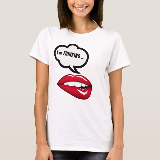 私は考える...Tシャツ Tシャツ (正面)