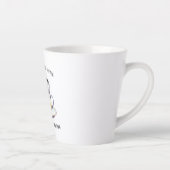 私は考えコーヒーが好き気に入った カフェラテマグ (右)