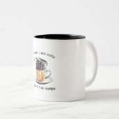 私は考えコーヒーが好き気に入った ツートーンマグカップ (正面右)