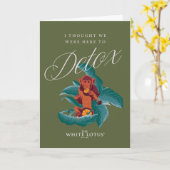 私は考えデトックスに来た – 白い蓮 カード (黄色い花)