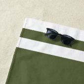 私は考えデトックスに来た – 白い蓮 ビーチタオル (インサイチュ)