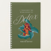 私は考えデトックスに来た – 白い蓮 プランナー手帳 (正面)