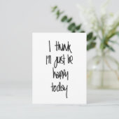 私は考え今日はがき喜んでるだけだ ポストカード (スタンド正面)