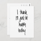 私は考え今日はがき喜んでるだけだ ポストカード (正面/裏面)