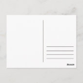 私は考え今日はがき喜んでるだけだ ポストカード (裏面)